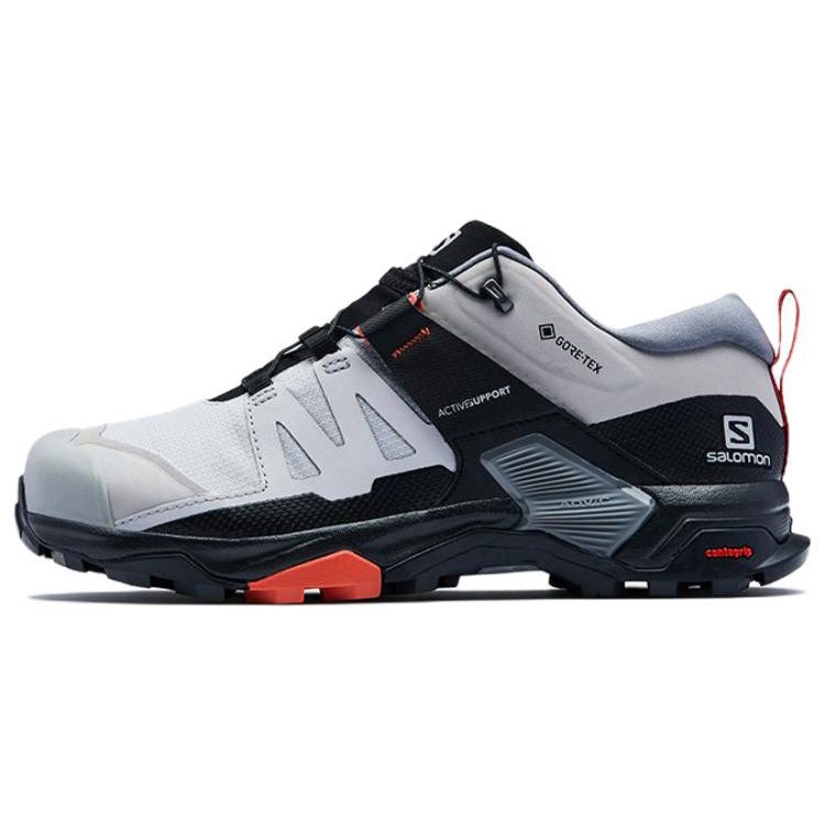SALOMON X Ultra 4 Comfortable Shock Absorbing Durable Breathable Low Top Outdoor Functional Shoes Women Shoes Alloy-Gray 416231