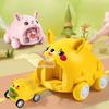 Animal Inertia Toy Car For Kids With Plastic Material And Interactive Play