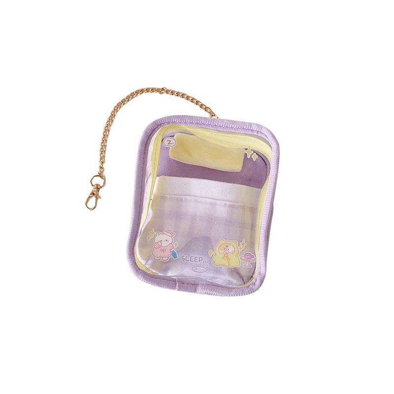 

1 шт. Подвеска Модные аксессуары Высокая прозрачность Портативный ПВХ Набор для гаража Дисплей Помада Милая кукла Пылезащитный мешок для хранения
