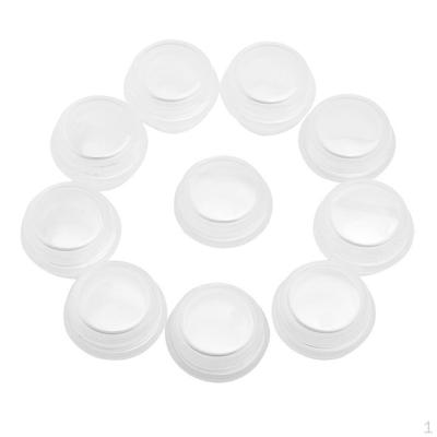 10PCS Cosmetic Empty Jar Pot Makeup Lip Balm Container Box Tube Bottle Plastic Portable Refillable