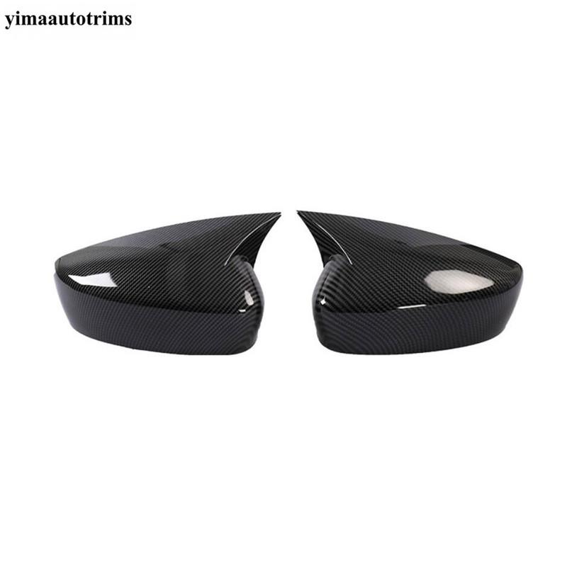Car Rearview Mirror Side Wing Rear View Case Decor Cover Trim For Mazda 3 2017 2018 Ox Horn Blade Style Accessories Exterior Kit