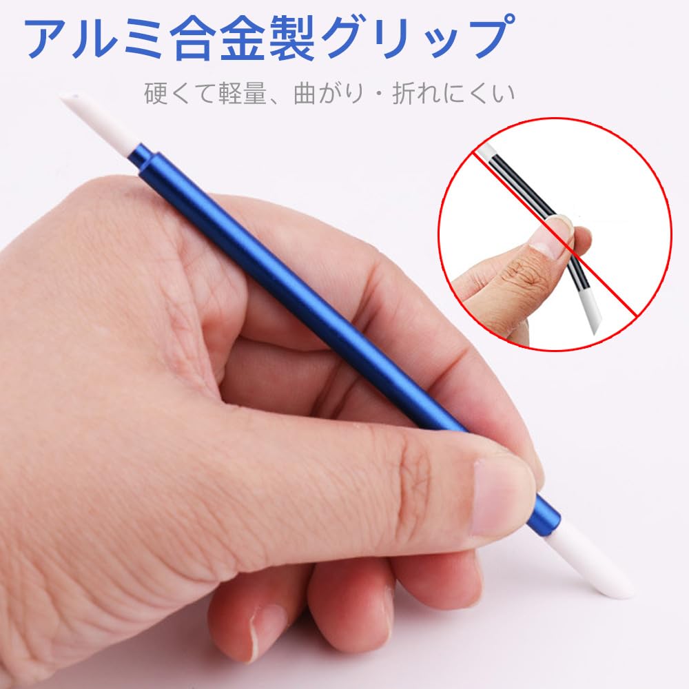 Mikankawa Ink Wiping Stick Replacement 3mm Easier To Use Than Cotton for Plastic Models Tips, 10-Piece Set, & 5mm, Swabs, (Replacement Heads)