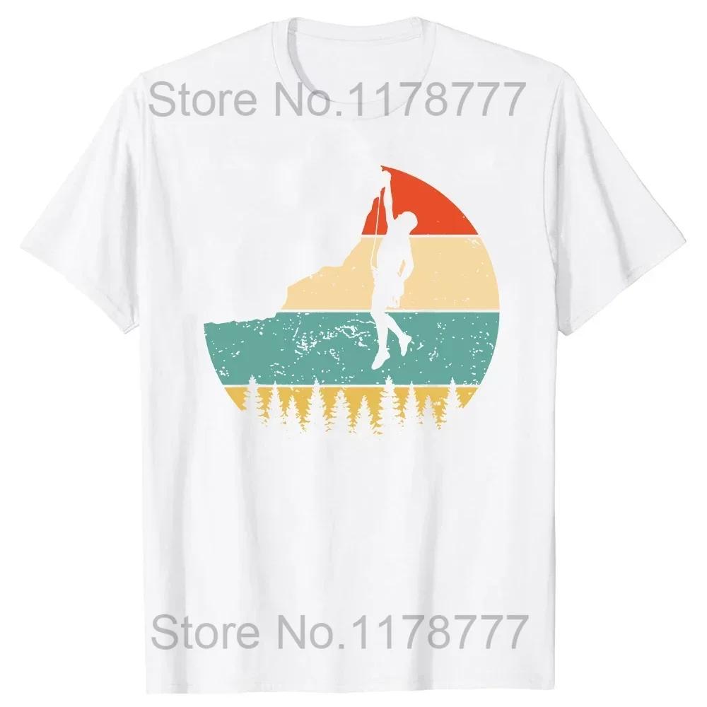 Funny Time To Climb T Shirts Summer Rock Climbing Mountain Outdoor Adventure Sports Cotton Short Sleeve Birthday Gifts Tshirt