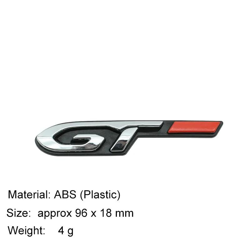AAZR1 3D Car Styling GT Sticker for 4008 GT 5008 RCZ 308 508 3008 508 408 406 Car Hood Fender Trunk Rear Nameplate Decal Emblem Badge