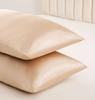 1PCS Queen Satin Silk Pillowcase Pillow Case Cover Home Bedding Smoothy Pillow Rectangle Bedding Pillow