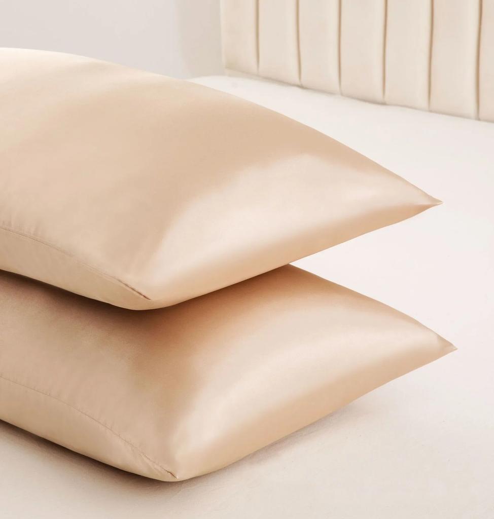 1PCS Queen Satin Silk Pillowcase Pillow Case Cover Home Bedding Smoothy Pillow Rectangle Bedding Pillow