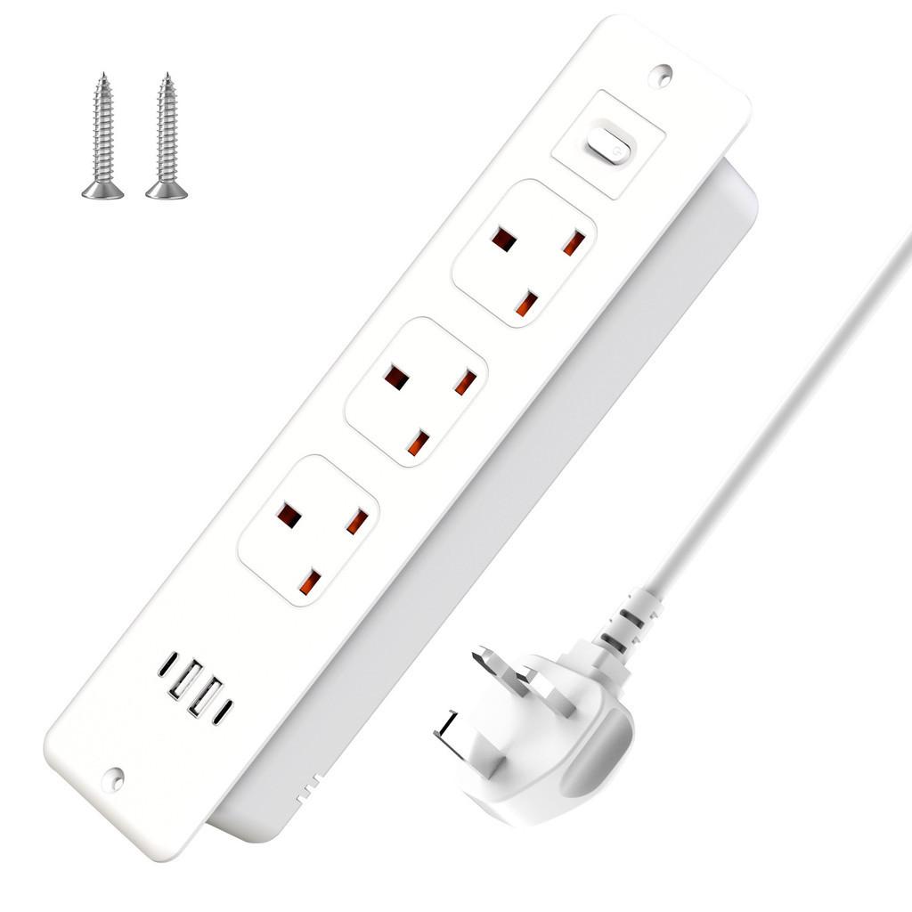 Built-in Desktop Socket AC110 250V Extension Power Strip Electric Hidden Outlets Household Appliances Concealed Socket Plug