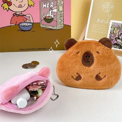Capybara Plüsch Münzbörse Reise Kosmetik Aufbewahrungstasche Puppe Roter Umschlag Freundin Datenpaket Ornament Tasche Anhänger Paargeschenke