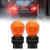 2pcs 3157 Halogen Brake Light Bulbs  Glass Automotive Replacement Lamps with Wedge Base Vehicle Accessoreis for Brake Tail Signal Use