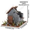 Military Architecture MOC Building Blocks DIY Base Defense Wall Postwar Breakage House Scene Model Assembly Bricks Toys For Kids
