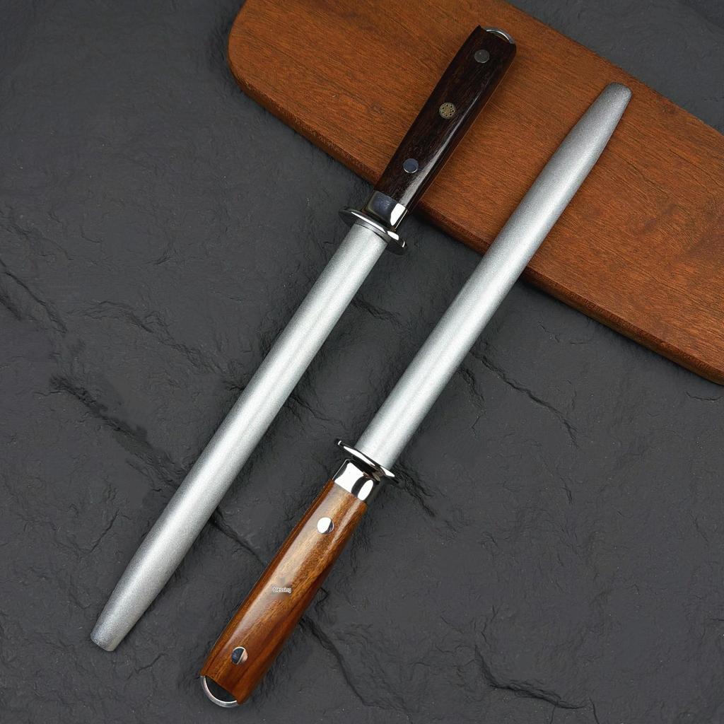 Diamond Sand Professional Whetstone Sharpening Rod – Kitchen & Slaughterhouse Tool.