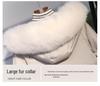 Women's Short Down Jacket with Large Fur Collar, 2024 Petite Slimming Style, Clearance Sale