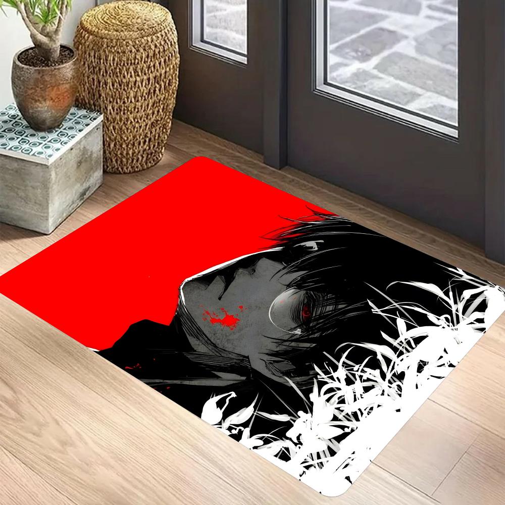 Tokyo Ghoul Floor Mat Flannel Door Mat Non-Slip Bedroom Living Room Home Decor