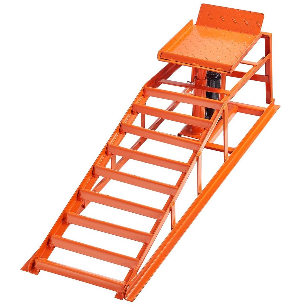 Hydraulic Car Ramps, 2 PCS 5T 11000 Lbs, 270-360 Mm Lift Height, Heavy Duty Hydraulic Vehicle Ramps, Portable Car Lifts for Home Garage Maintenance