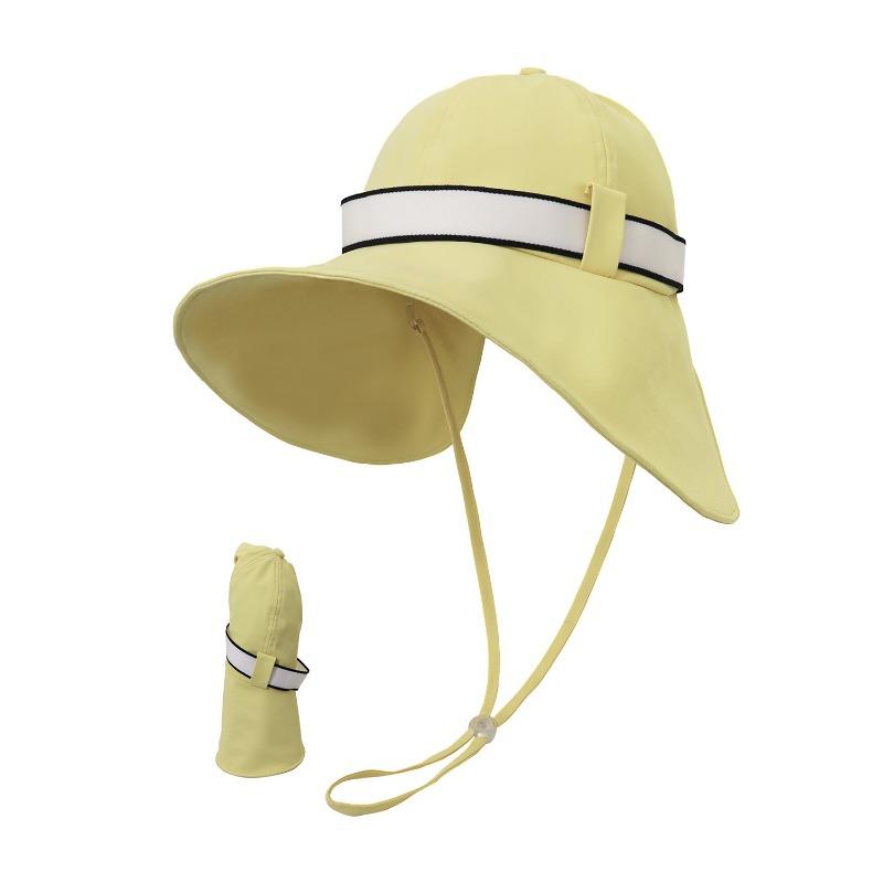 New Sunscreen Cool Bucket Hat Women's Summer UV Protection Big Brim Show Face Small Splash-proof Outdoor