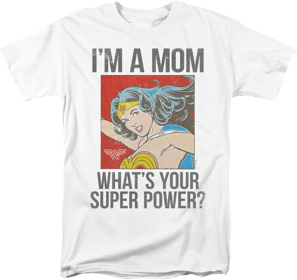 Popfunk Classic Wonder Woman I m A Mom Mother s Day Comic Unisex Adult T Shirt S