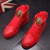 Fashion Brand Designer Men's Boots High Quality Thick Low Rive Ts Leather Loafers Casual Board Shoes