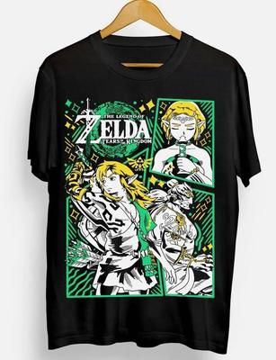 Anime The Legend Of Zelda Black T Shirt Size S - 5XL Unisex T-Shirt