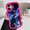 Yugioh Seto Kaiba Phone Case for iPhone 17 16 15 14 13 12 11 Air Pro Max Plus Red Soft TPU Wavy Edge Cover