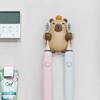 Multi-functional Couple Toothbrush Rack Drain Hole Toothpaste Storage Shelf  Couple