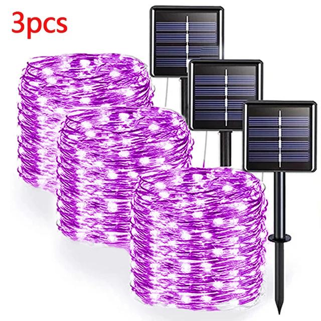 42M400Leds Solar LED Licht Außen Lichterkette Garten Solar Lichterkette Wasserdicht Weihnachts Gartendekoration Außen