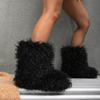 Winter Snow Boots Furry Shoes Women Fluffy Warm Faux Wool Boots Woman Teddy Fur Snow Boots Fashion Plush Short Boots Ladies