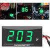 Motorrad Digitales Thermometer, DC 12V Ultra Dünnes Wassertemperaturanzeige Messgerät mit 18mm Sensoradapter und LCD-Anzeige, Digitales Hygrometer Feuchtigkeit