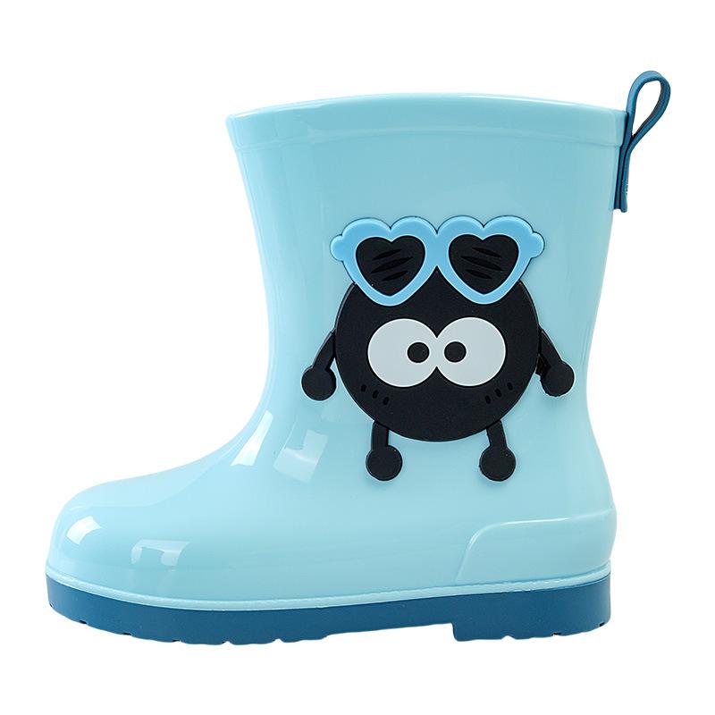 Children's Cartoon Rain Boots: Non-Slip, Water-Resistant Rubber Shoes for Toddlers and Kids, All-Season Wear