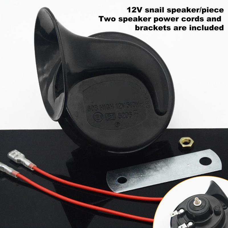 125db 12V Electric Snail Air Horn Waterproof Motorcycle Microphone Wireless Marine Air Horn Car Modification Accessories