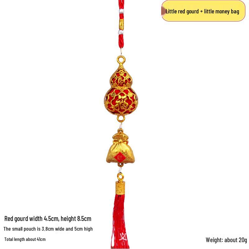 Lucky Gold Ingot Bonsai Pussy Willow Pendant - New Year Decoration