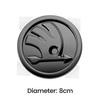 80mm 90mm ABS Emblem For Skoda Fabia 1 2 Octavia a7 RS Superb Rapid Yeti Karoq Vision Car Head Front Rear Boot Tailgate Sticker aga633