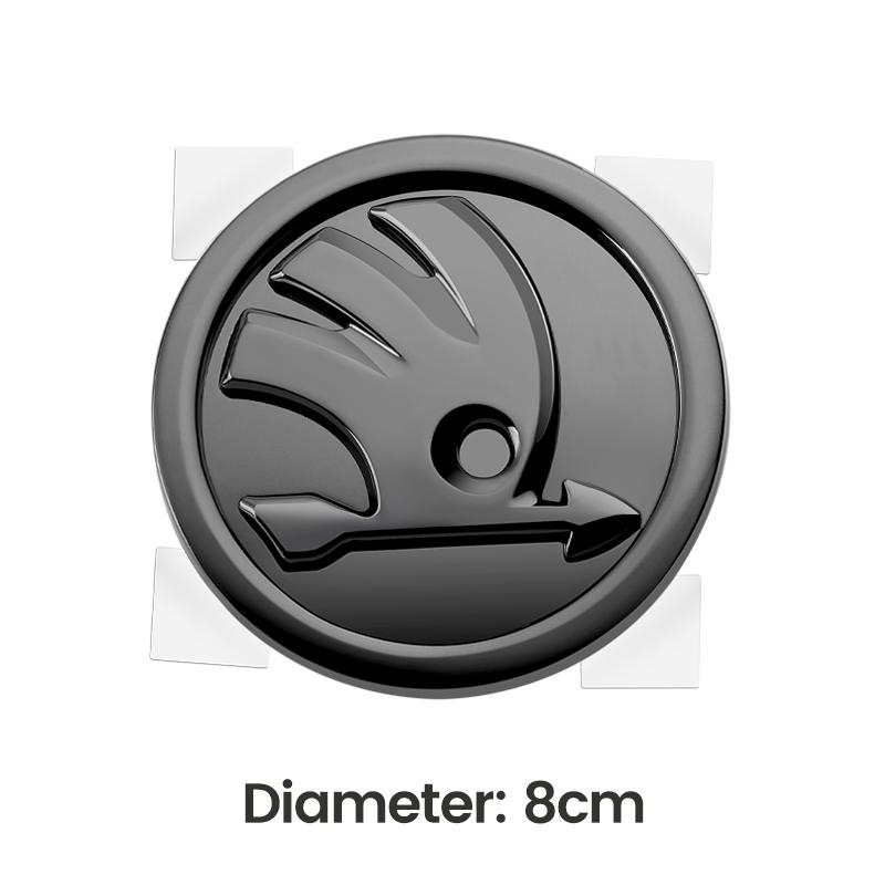 80mm 90mm ABS Emblem For Skoda Fabia 1 2 Octavia a7 RS Superb Rapid Yeti Karoq Vision Car Head Front Rear Boot Tailgate Sticker aga633