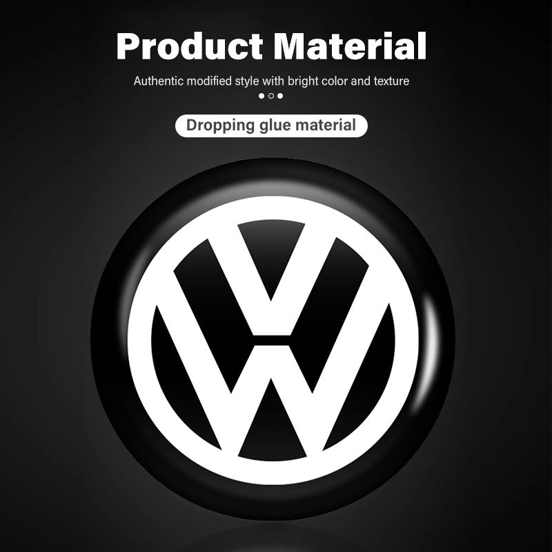 14mm Car Emblem Key Sticker Remote Control Key Logo Decal For Volkswagen VW Passat Golf 4 5 6 Tiguan Polo Scirocco Jetta CC Ze8