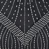 Women's Fashion Solid Mesh Crystal Long Sleeve Dress