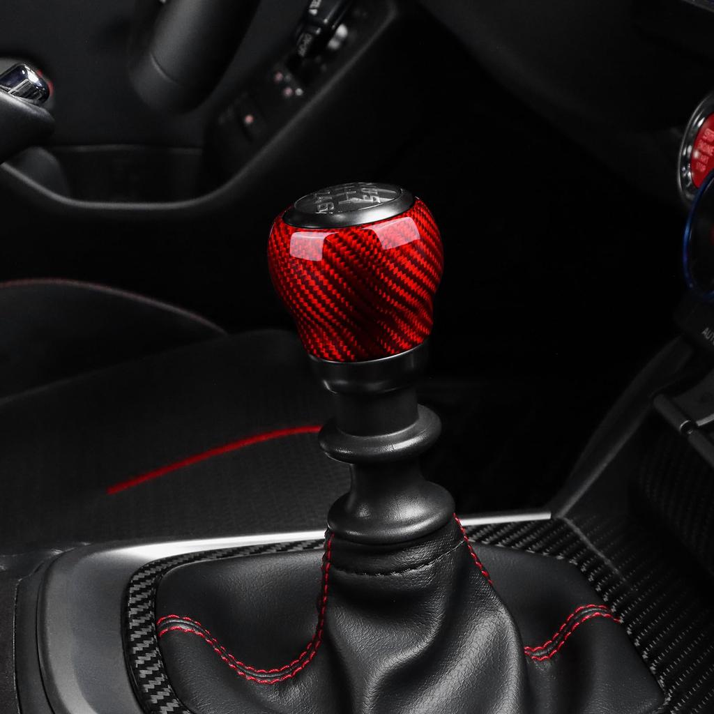 AIRSPEED Carbon Fiber Accessory Interior Interior Parts Gear Shift Knob Head Cover Handle Sticker