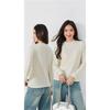 Women's Loose Solid Color Base Shirt For Autumn And Winter
