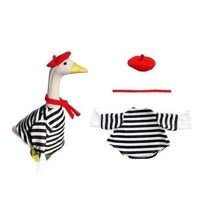 Artistic Painter Valentine's Day Goose Outfit for Outdoor Courtyard Decoration