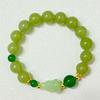 Natural Stone Beaded Bracelet for Women Semi Precious Gemstone Handmade Stretch 10mm Round Beads Bangle DIY Jewelry Gifts