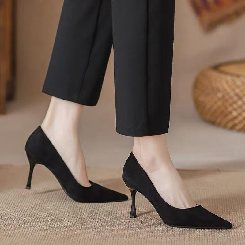 Anti-slip High-heeled Shoes, New Style, Pointed-toe Single Shoes, Women's Shoes
