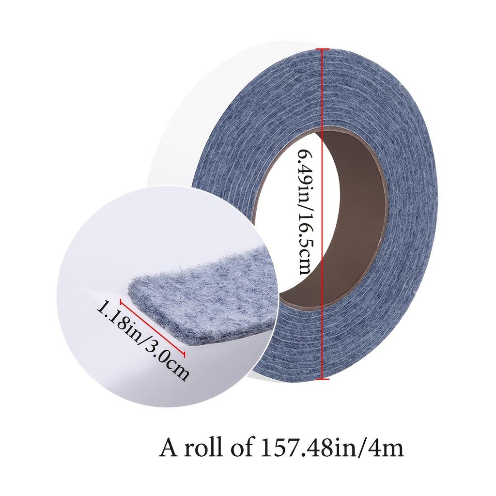1 Roll Self-Adhesive Felt Window & Door Stickers - Anti-Condensation Tape, -like Felt Pads for Glass Sills, Easy Install/Remove