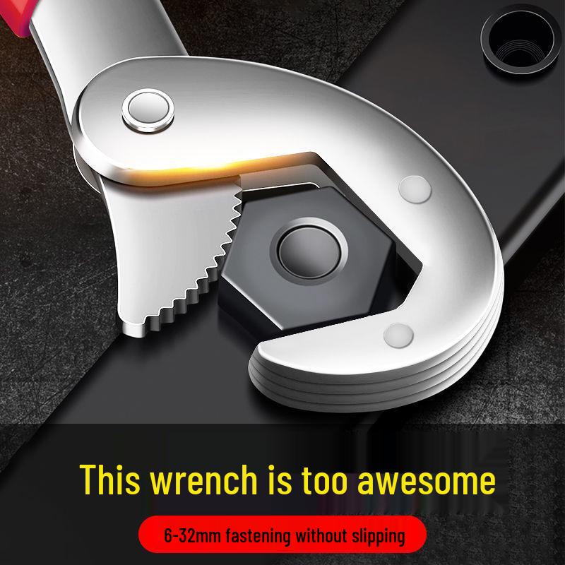 Cheie reglabilă universală multifuncțională pentru lucrări rapide la conducte