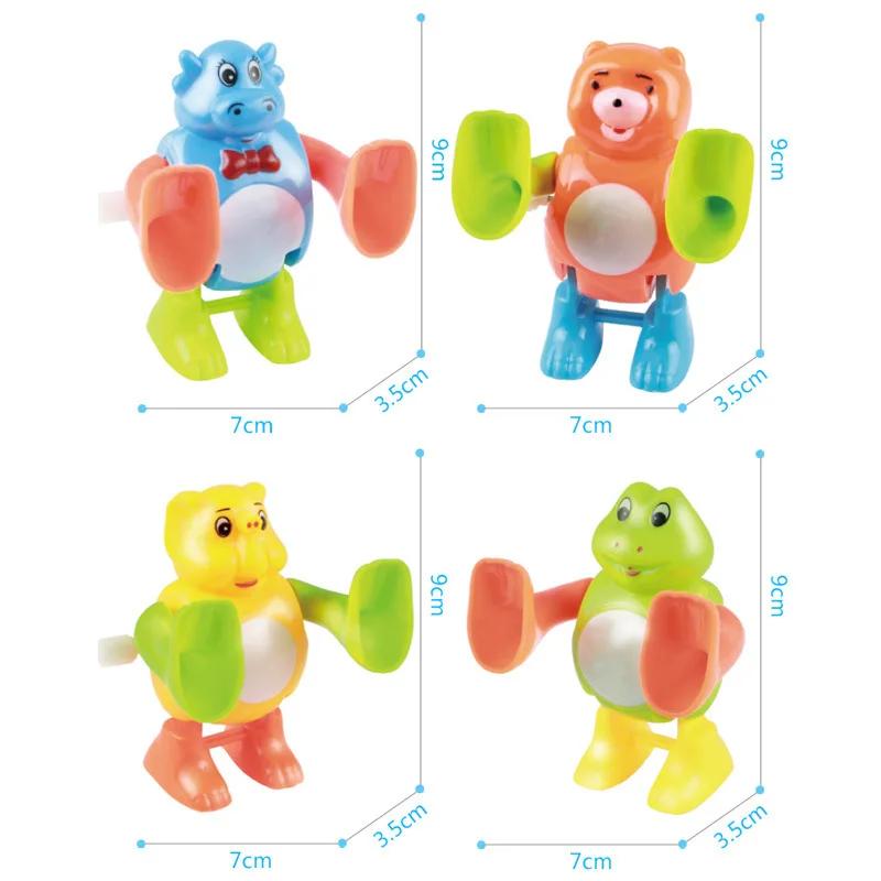 لعبة ميكانيكية جديدة للأطفال كرتون لف إبداعي دوار قلاب حيوان لغز حيوان صغير هدية طفل