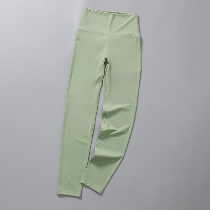 Seamless Solid Casual Slim Fit Yoga Leggings Pants Women High Waist Sports Tight Yoga Pants Women Push Up Running Training Fitness Legging Pants 25579