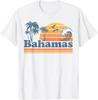 Vintage 70's Bahamas Beach Sunset Retro T-Shirt for Summer Vacations