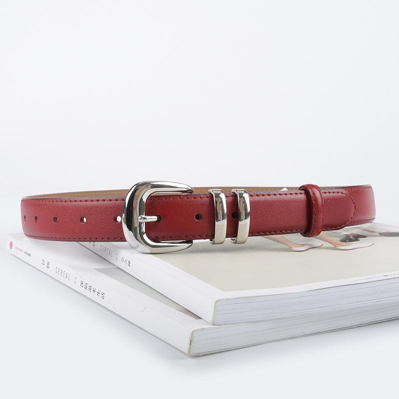 Premium Women'S Decorative Cowhide Women'S Genuine Leather Women'S Belt Casual Pants Jeans