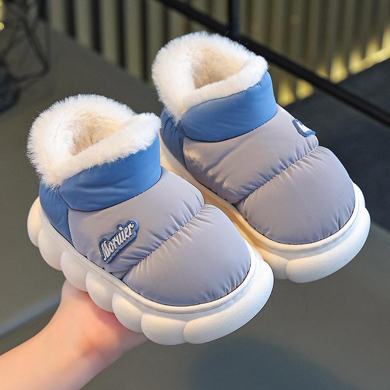 Warme, wasserdichte Baumwollschuhe für Kleinkinder & Kinder - Rutschfest, Dicke Sohle, Ideal für den Innen-/Außenbereich