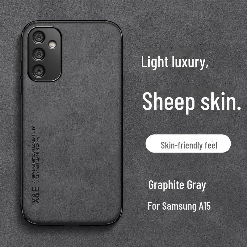 

Чехол из овчины для Samsung A56: Полное покрытие, защита от падения, магнитное крепление для автомобиля, подходит для A36/A26 M55/F55