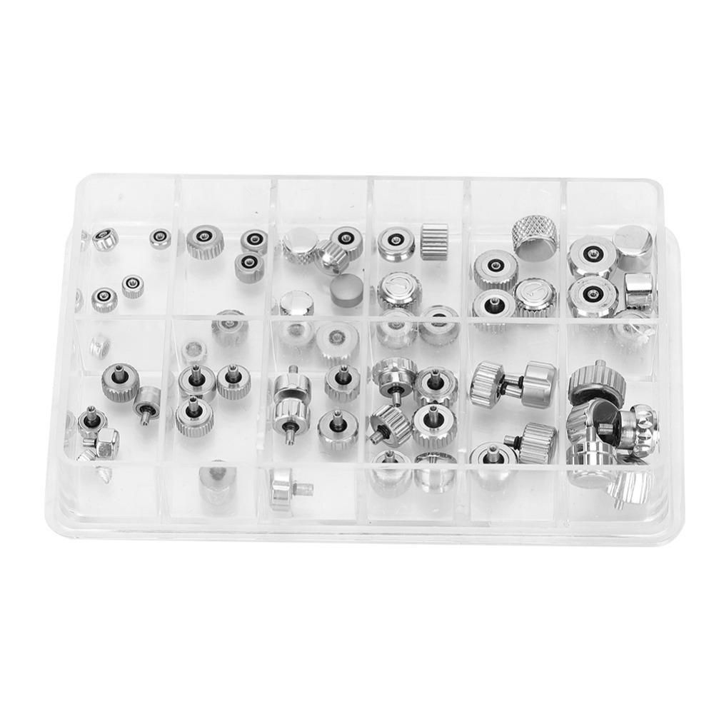 Silver Chronograph Button Stainless Steel Watch Replacement Watch Crown All Types Watches