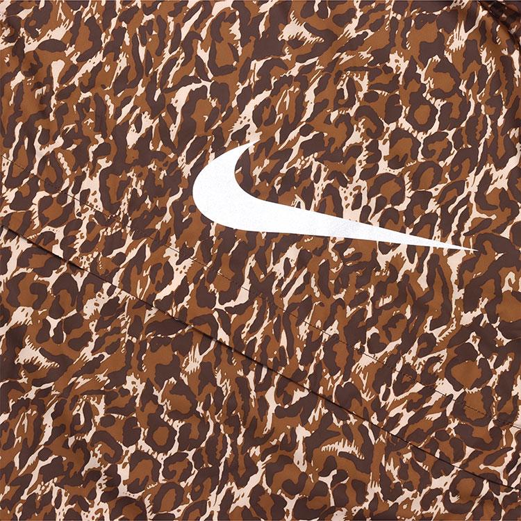 Nike Leopard Print Hooded Sports Jacket Men Jackets Brown BQ8185-786