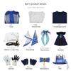 Genshin Impact Furina Cosplay Costume Fontaine Black Water God Costume Focalors Cosplay Outfit Anime Performance Costume